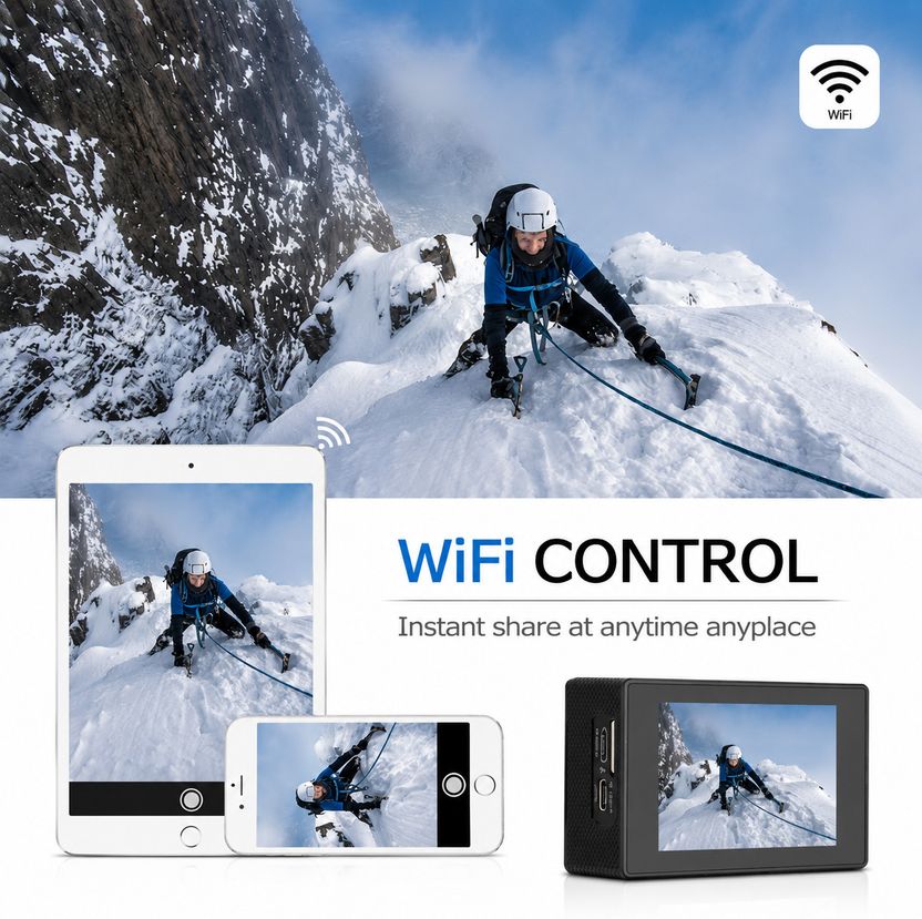 pixelpro 4K WiFi Sports Action Camera - Image 3