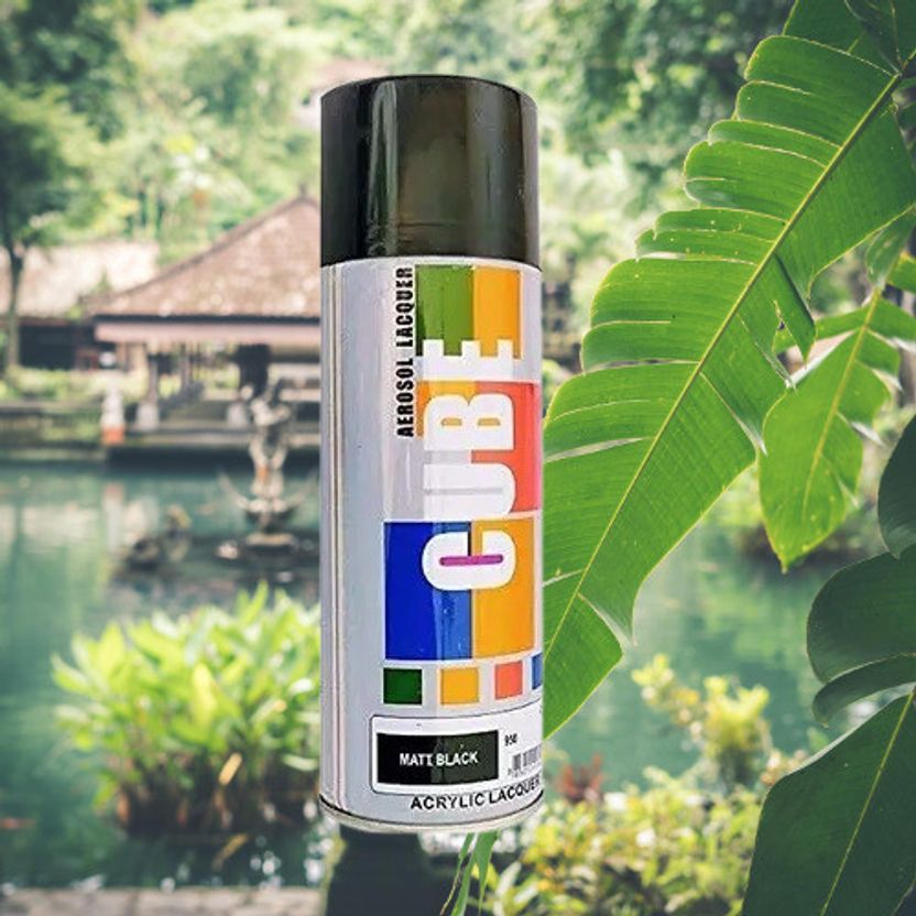 MODAROCK Matt Black Spray Paint 400 ml - Image 1
