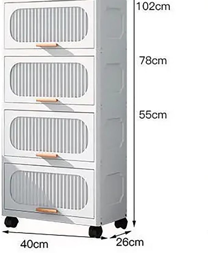 House of Quirk 4 Layer 40cm Stackable Collapsible Storage Boxes - Image 3