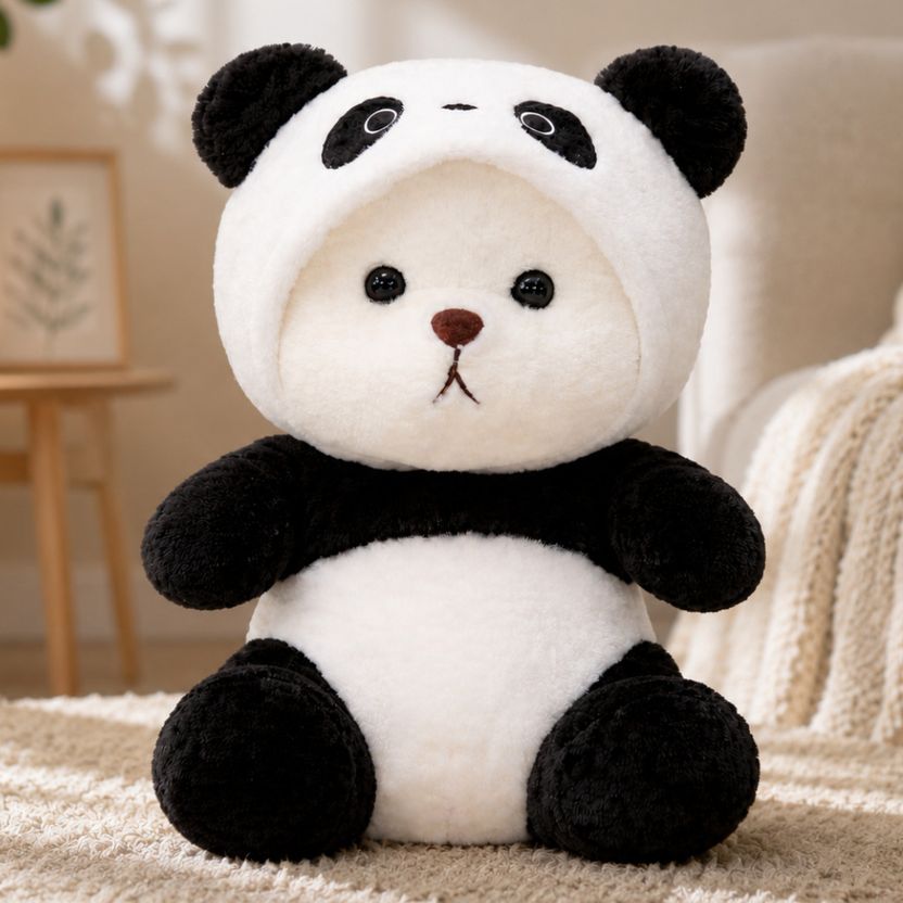 ValoraStore Panda Plush Soft Toy with Hood - Image 1