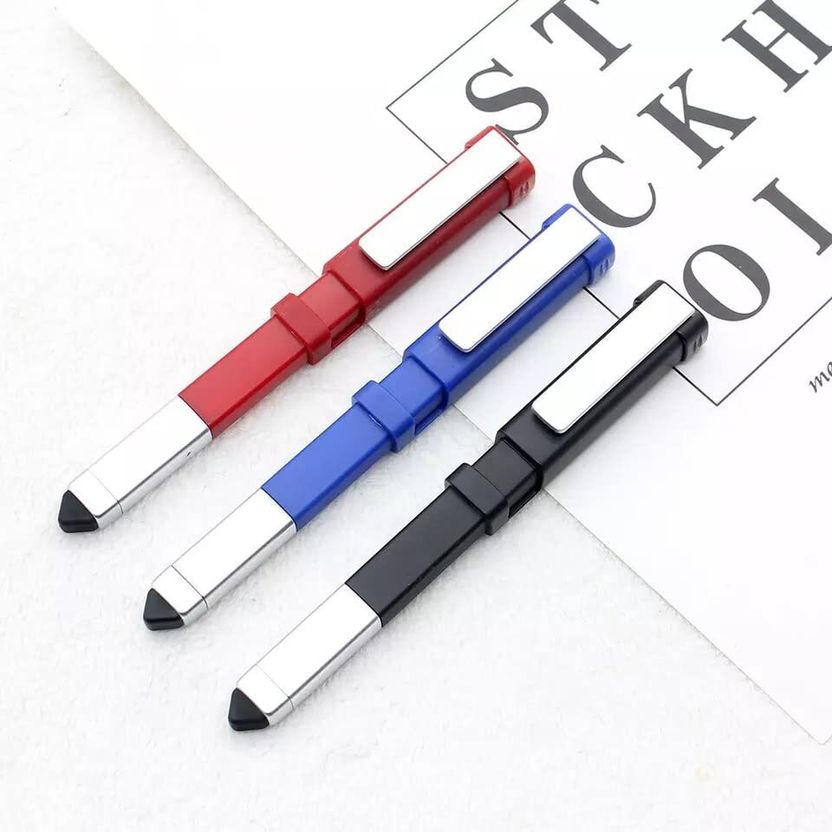 Be Sure Pen-Shaped Phone Holder with Screwdriver Sets Multifunction 6 in 1 Tech Tool Pen Stylus - Image 6