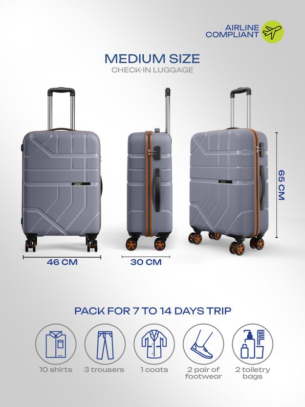 SAFARI Broadway 26 inch Flintstone Suitcase 8 Wheels - Image 7