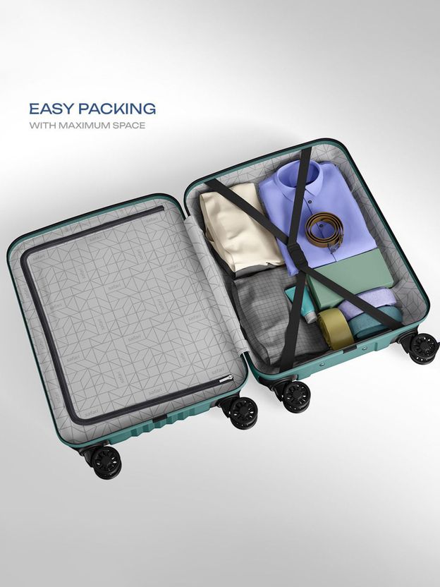 SAFARI Glimpse Pro 56 Cabin Suitcase 4 Wheels - 22 22 Sage Green - Image 5