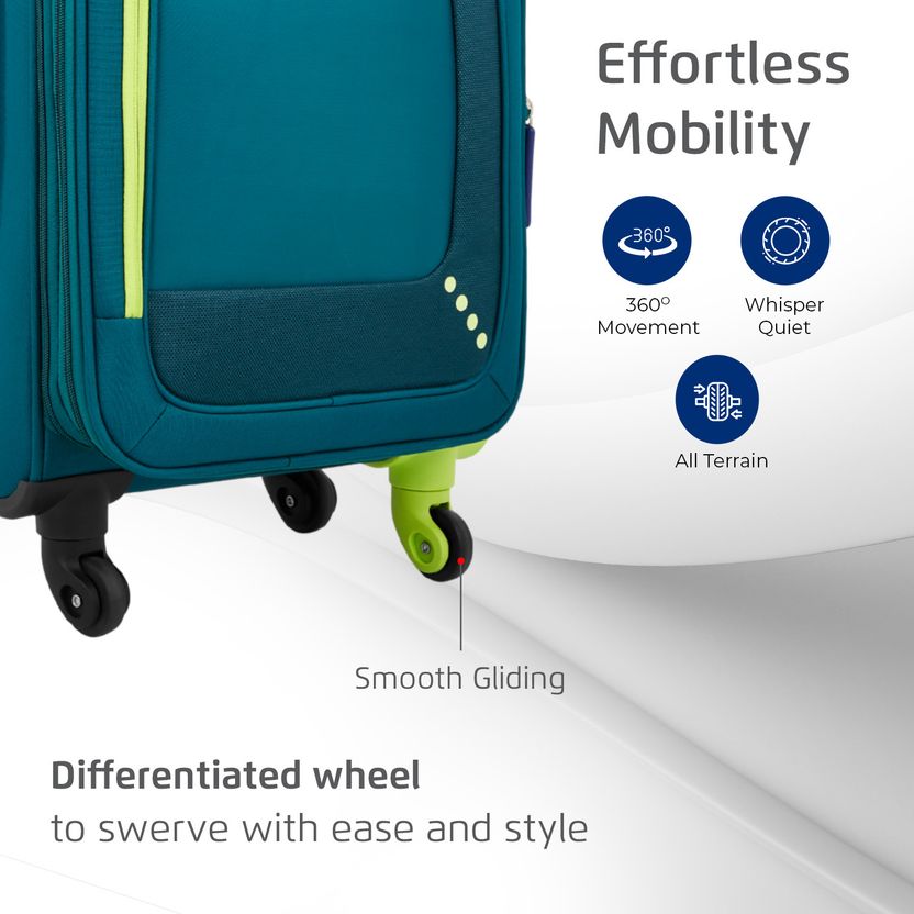 SAFARI STAR 75 4W Teal 30 Inch Suitcase - Image 4