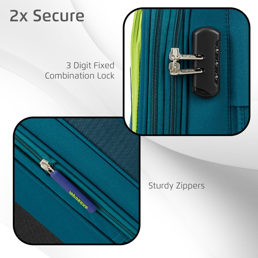 SAFARI STAR 75 4W Teal 30 Inch Suitcase - Image 6