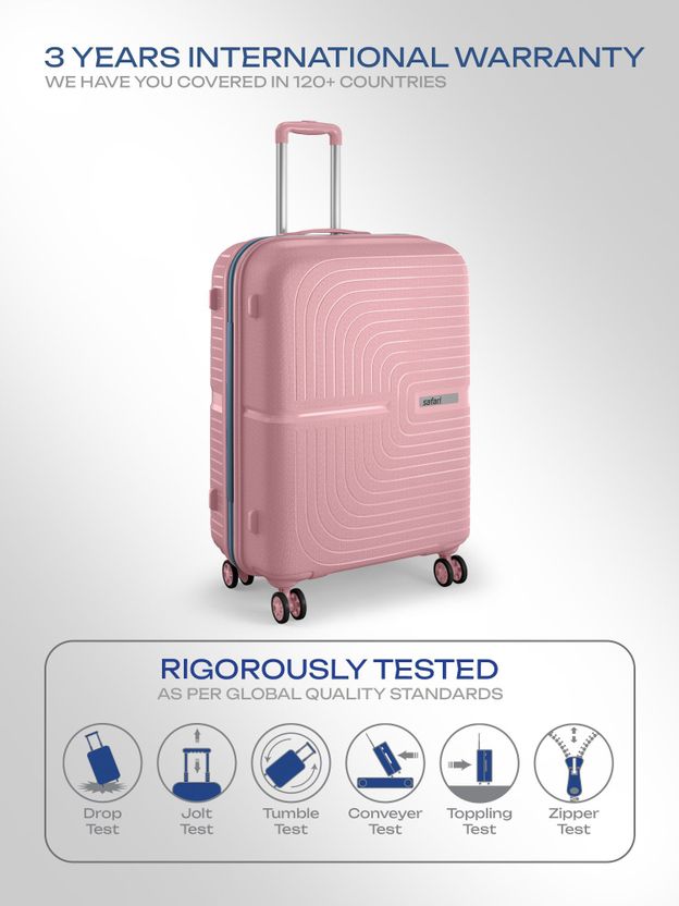 Safari Eclipse Neo 66 4W 26 Inch Rose Gold Suitcase - Image 7