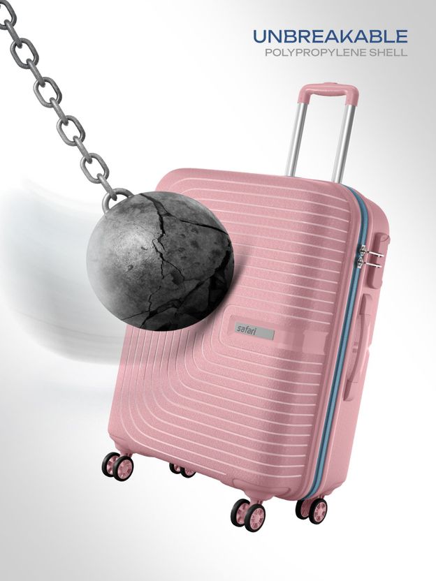 Safari Eclipse Neo 66 4W 26 Inch Rose Gold Suitcase - Image 4