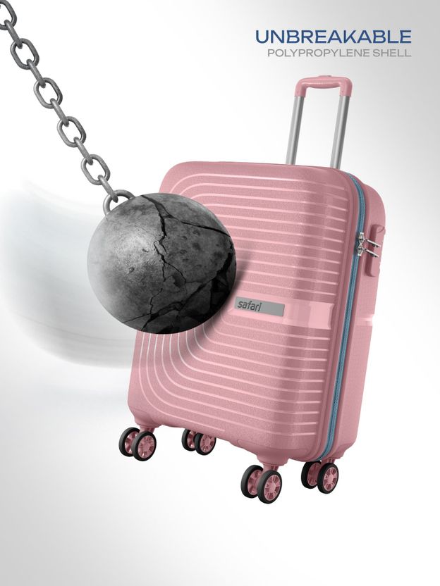 SAFARI Eclipse Neo 55 4W 22 Inch Rose Gold Suitcase - Image 4