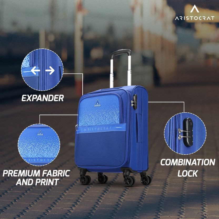 ARISTOCRAT Drift Trolley Bag 22 inch Blue - Image 4