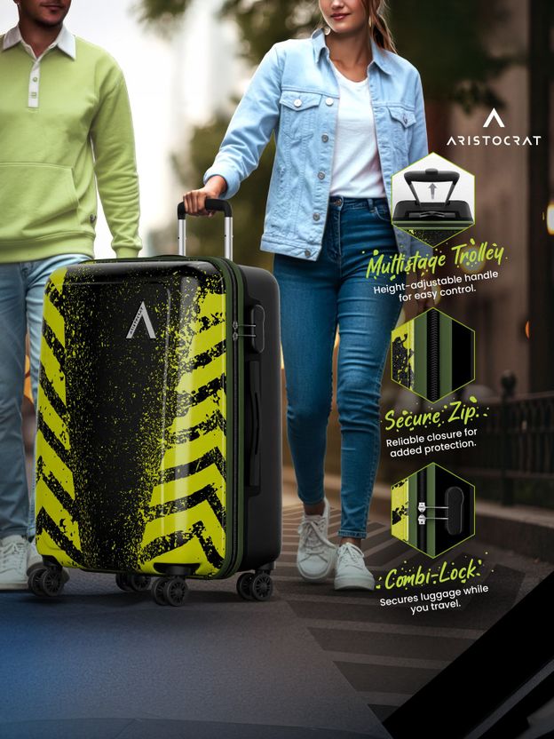 ARISTOCRAT VIP Crossway 29 Inch Green Suitcase - Image 5