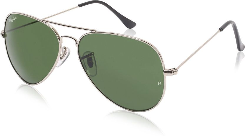 Buy RESIST EYEWEAR Aviator Sunglasses Green - Image 5