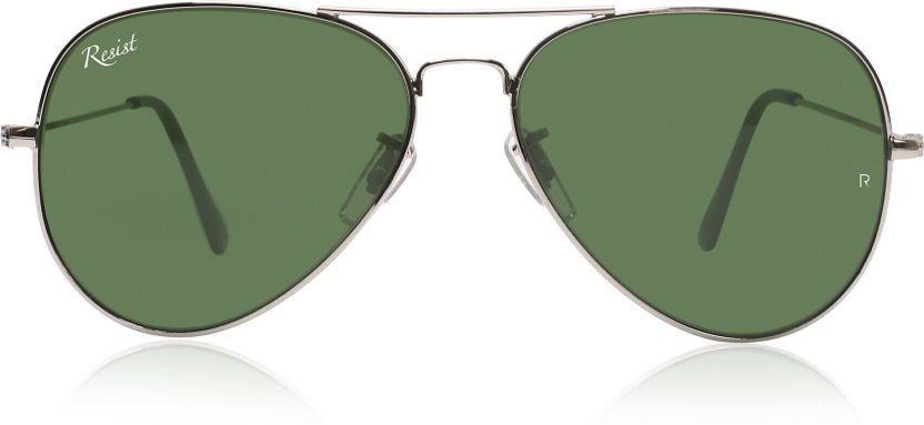 Buy RESIST EYEWEAR Aviator Sunglasses Green - Image 6