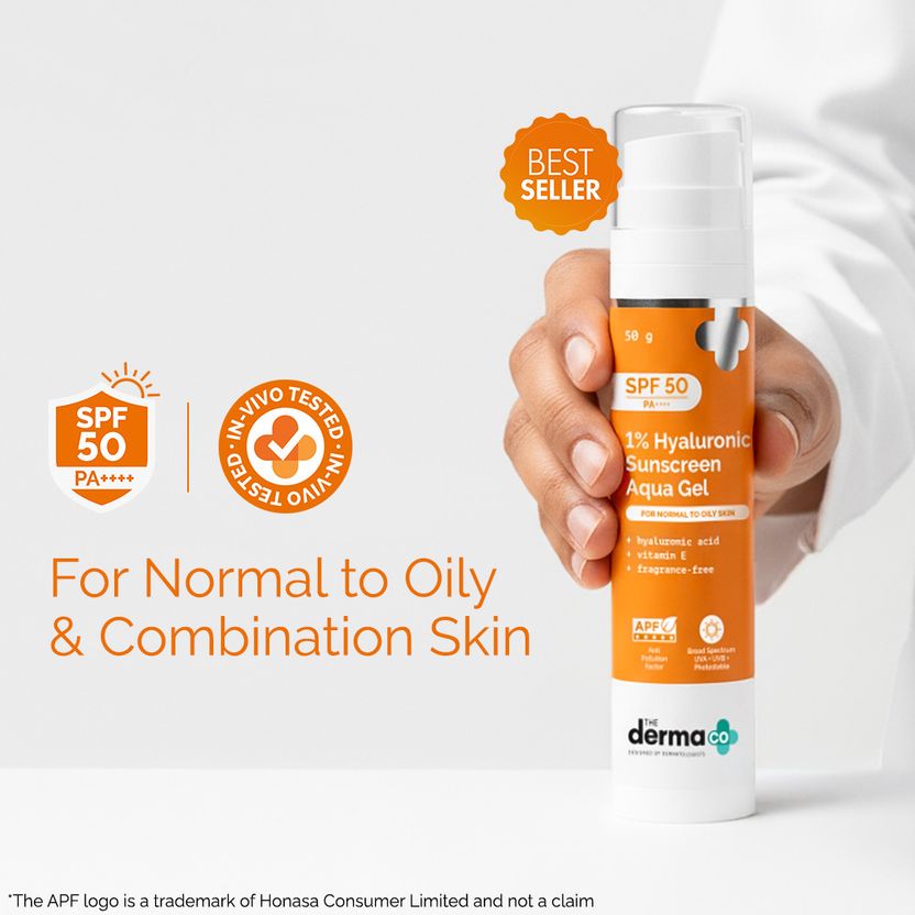 The Derma Co Sunscreen SPF 50 PA++++ 1% Hyaluronic - Image 2