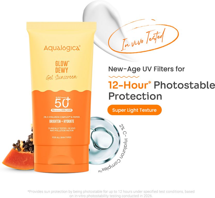 Aqualogica Sunscreen SPF 50+ PA++++ Glow+ Dewy - Image 1