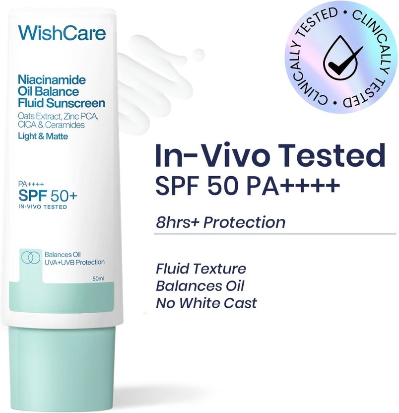 WishCare Sunscreen SPF 50+ PA++++ Niacinamide 50g - Image 1