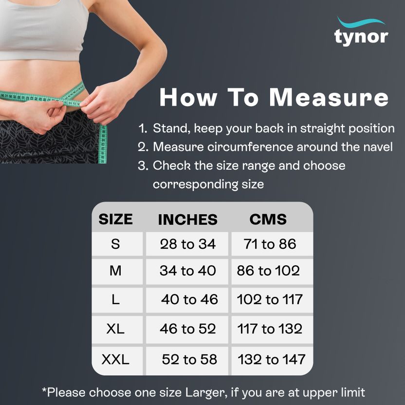 TYNOR Lumbo Sacral Belt, Black, Medium - Image 4