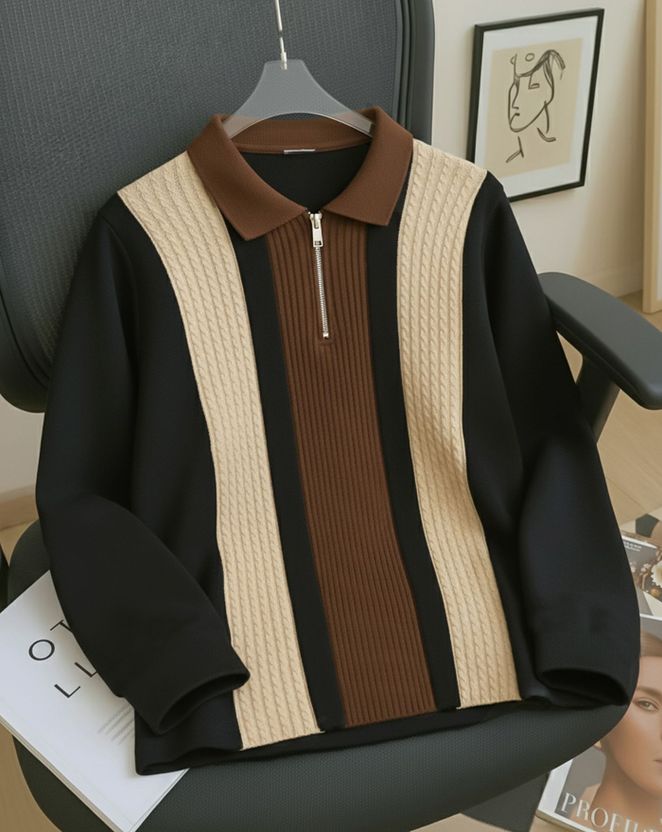 AUSK Men Full Sleeve Striped Sweatshirt - Image 5