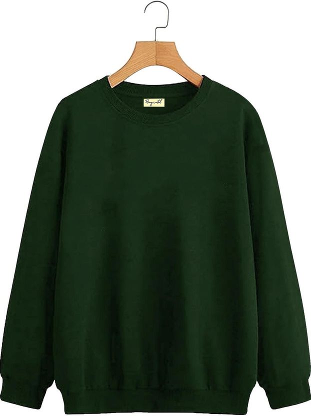 BEING Full Sleeve Solid Men Sweatshirt - Image 5