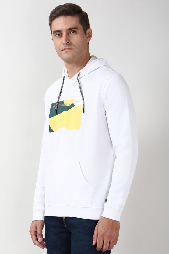 PETER ENGLAND Men Full Sleeve Graphic Hoodie - Image 4
