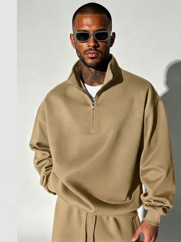 Stockton Full Sleeve Solid Men Sweatshirt - Image 6