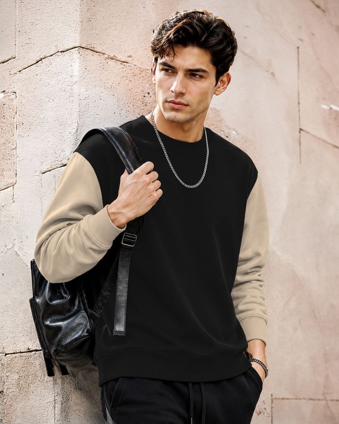 TRIPR Full Sleeve Color Block Men Sweatshirt - Image 9