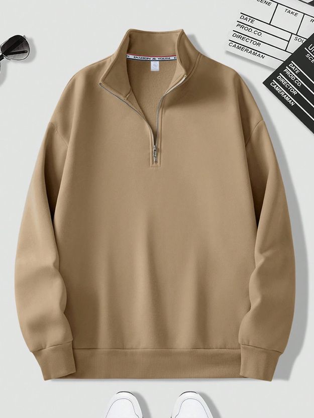 Fashion And Youth Full Sleeve Solid Men Sweatshirt - Image 10