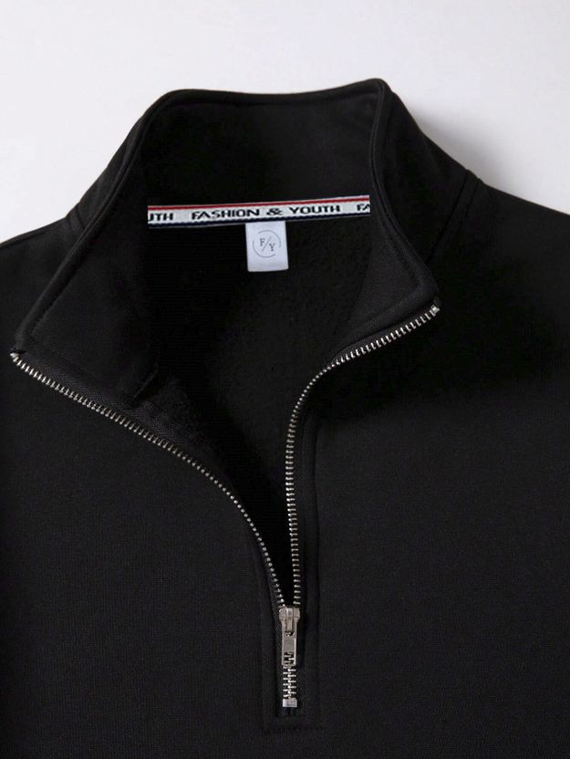 Fashion And Youth Full Sleeve Solid Men Sweatshirt - Image 3
