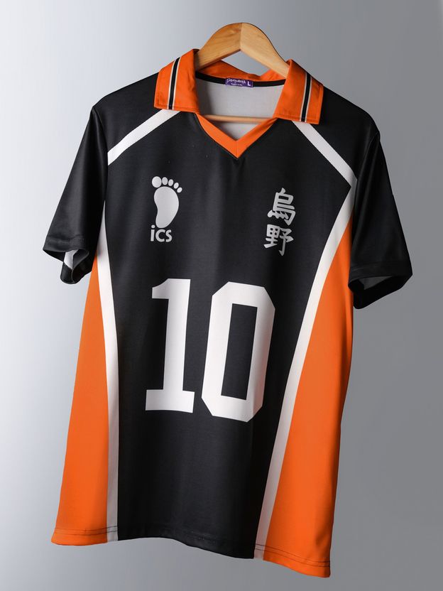 ComicSense Haikyu Anime Jersey Karasuno #10 Tee - Image 6