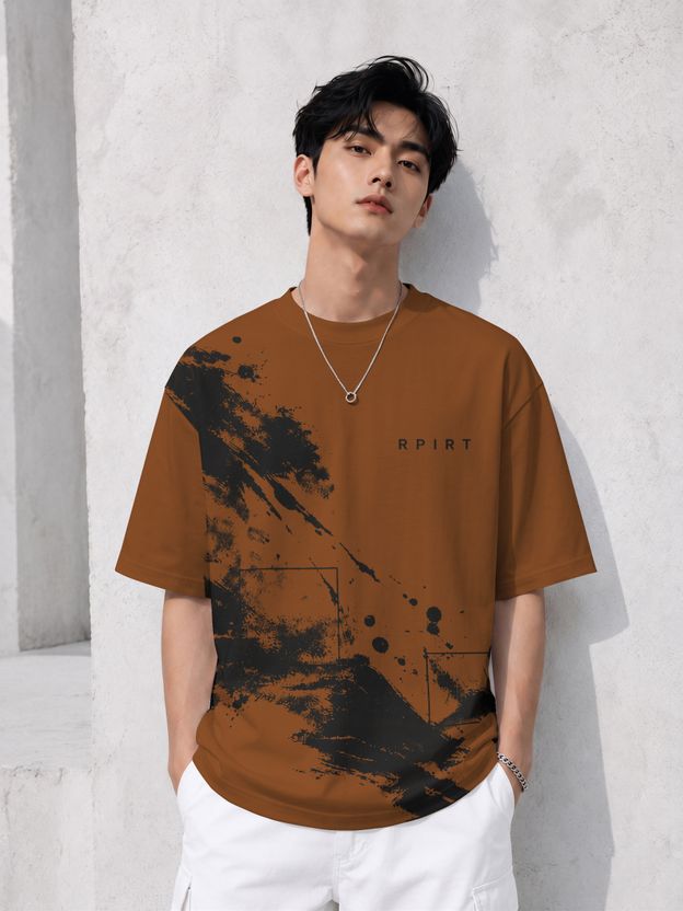 RPIRT Men Grey Cotton Blend T-Shirt - Image 10