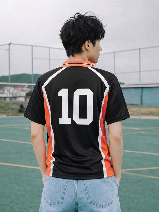 ComicSense Haikyu Anime Jersey Karasuno #10 Tee - Image 2