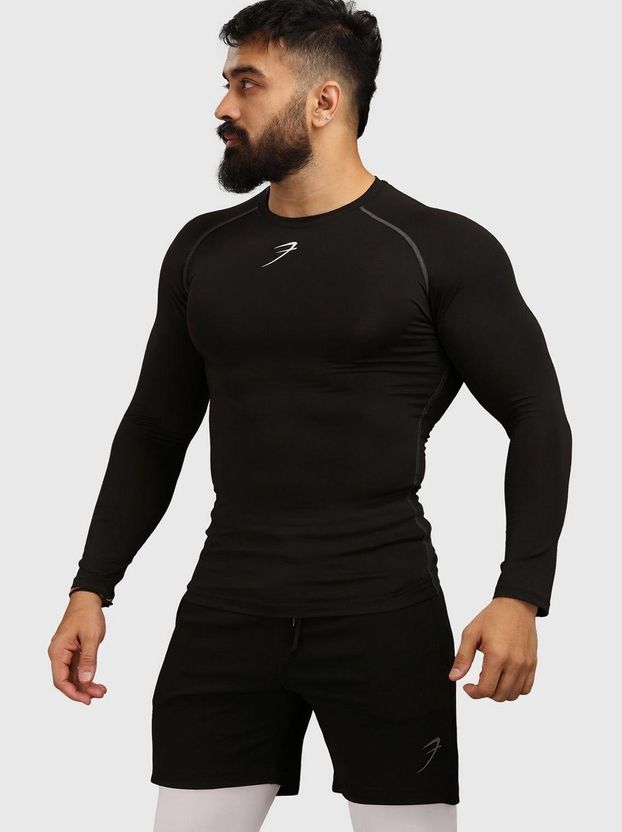 FuaarK Solid Men Black T-Shirt - Image 1