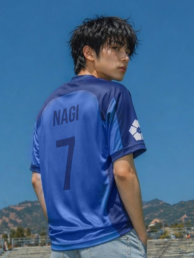 ComicSense Blue Lock Anime Jersey Nagi Cosplay #7 Tshirt - Image 1