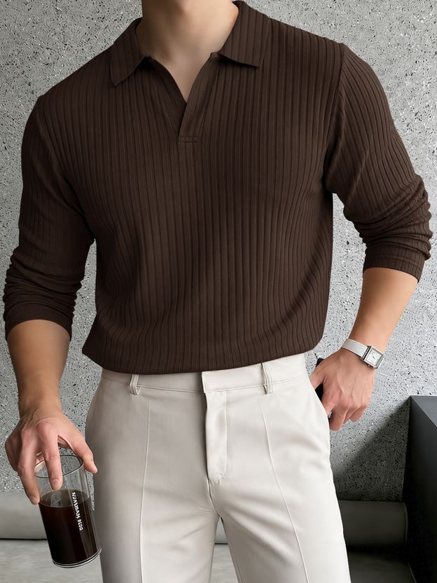 EyeBogler Men Polo Neck Maroon T-Shirt - Image 10