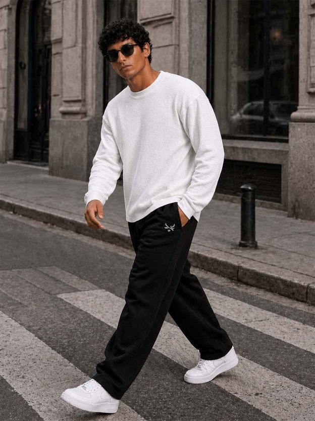 FRISKERS Men White Round Neck T-Shirt - Image 6