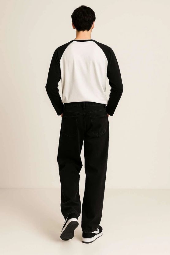 MK Digital Men's White, Black Round Neck T-Shirt - Image 3