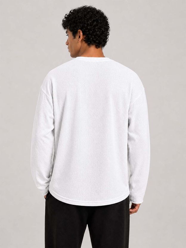 FRISKERS Men White Round Neck T-Shirt - Image 4