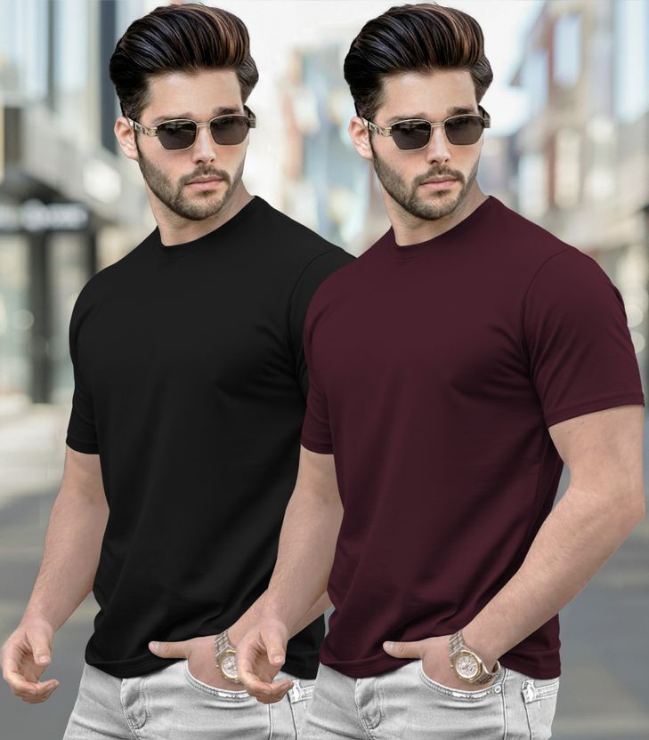 TRIPR Men Black Round Neck T-Shirt - Image 6