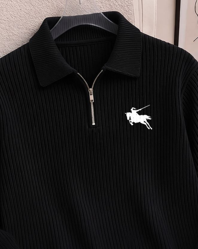 AOOSH Men Full Sleeve Self Design Sweatshirt - Image 4