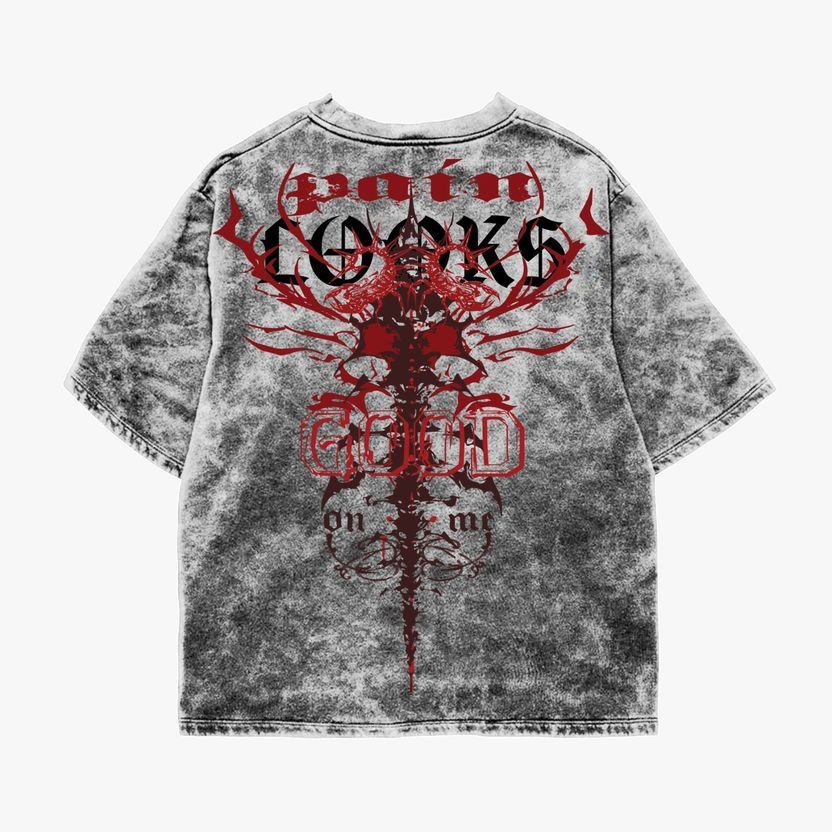 Noyzee Men Grey Round Neck T-Shirt - Image 2