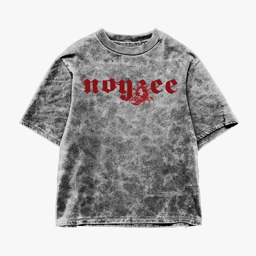 Noyzee Men Grey Round Neck T-Shirt - Image 1