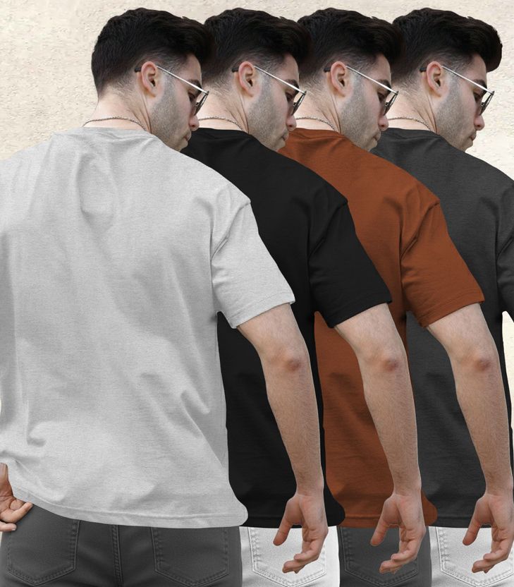 TRIPR Men Multicolor Round Neck T-Shirt - Image 2