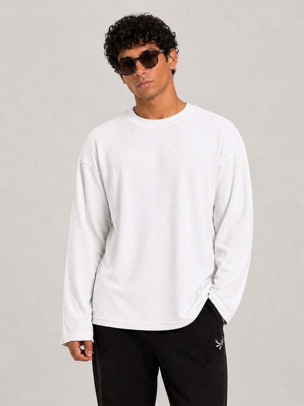 FRISKERS Men White Round Neck T-Shirt - Image 7