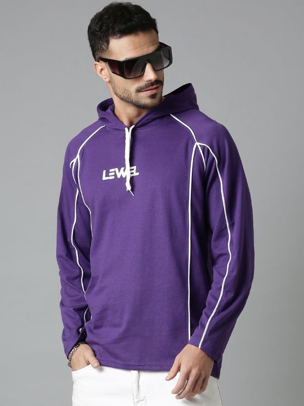 LEWEL Men Hooded Neck Green T-Shirt - Image 7