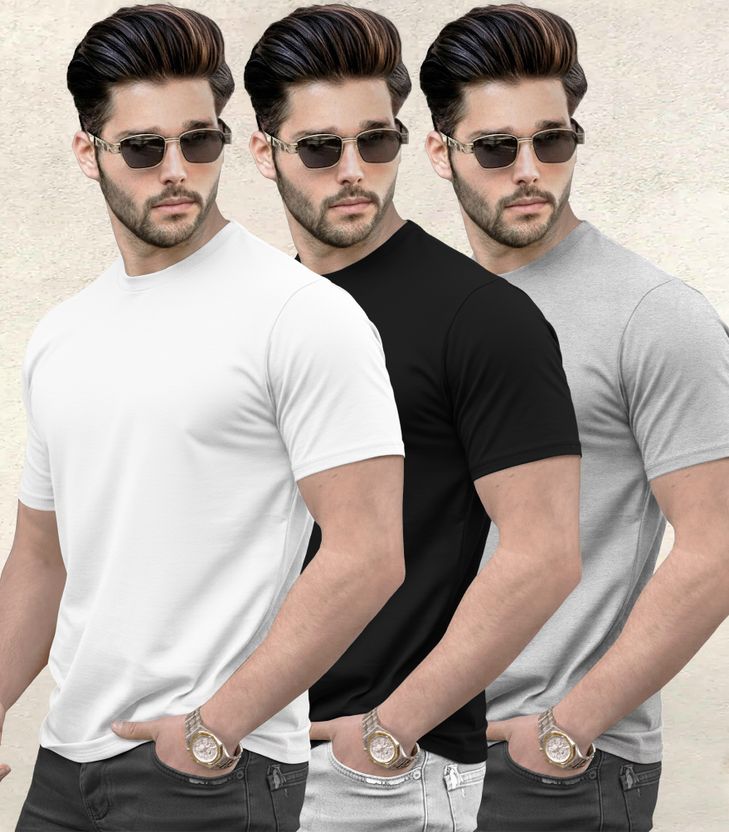 TRIPR Men Multicolor Round Neck T-Shirt - Image 8