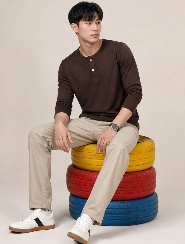 Creation London Hills Brown T-Shirt - Image 6
