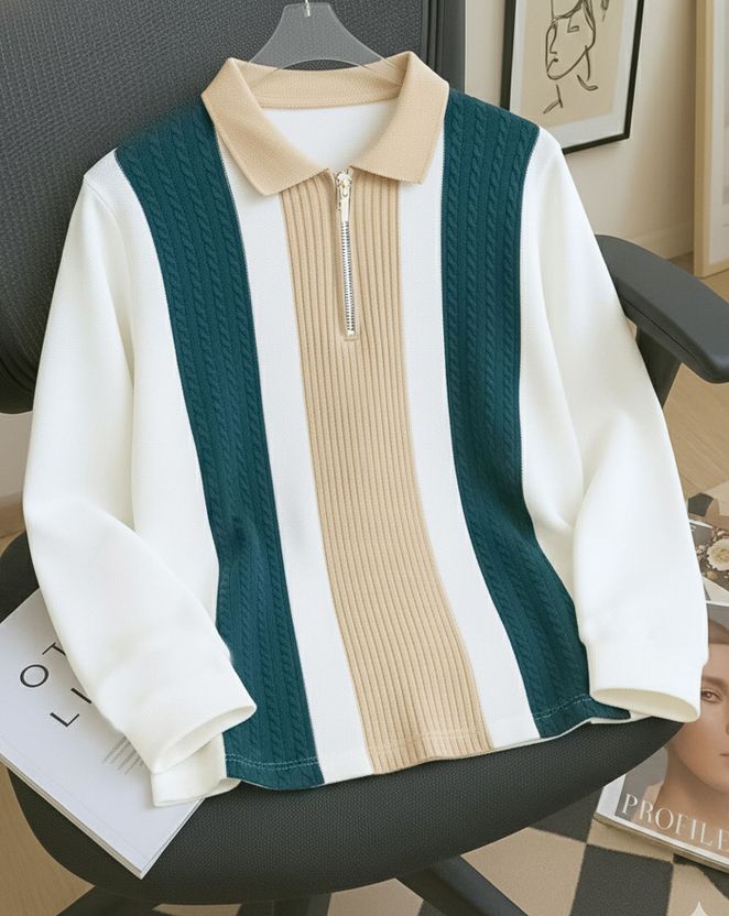 AUSK Men Full Sleeve Striped Sweatshirt - Image 8