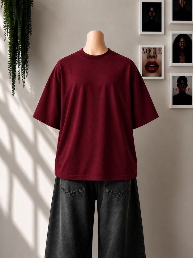 Alvero Graphic Print Men Maroon T-Shirt - Image 2