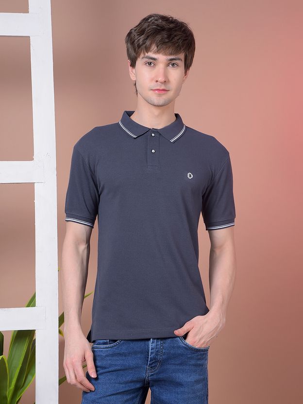 Dollar Men Pink Cotton Polo Neck T-Shirt - Image 7