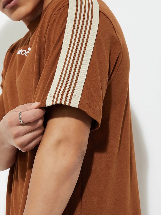 MAX URB_N Men Brown Cotton T-Shirt - Image 6