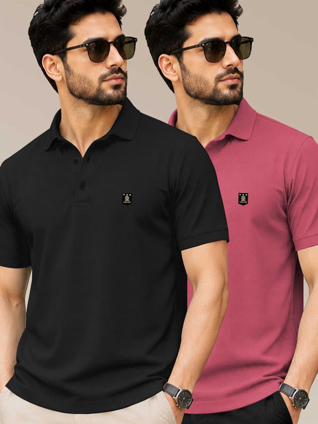 VeBNoR Black Polo Neck T-Shirt - Image 10